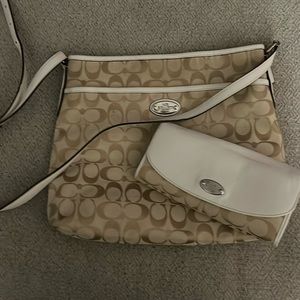 Coach bag with wallet